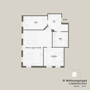 Bestlage in Augsburg - Neubau 3-Zi.-Wohnung mit französischem Balkon direkt am Stadtmarkt – 86150 Augsburg – Vorschaubild 3