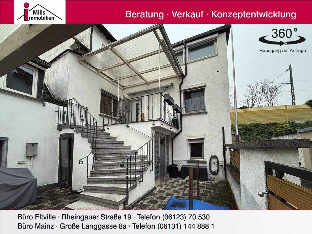 Charmantes 2 Parteienhaus + kleines Einfamilienhaus und weiteres Tiny-House zum Selbstausbau – Nierstein – Bild 1 von 9