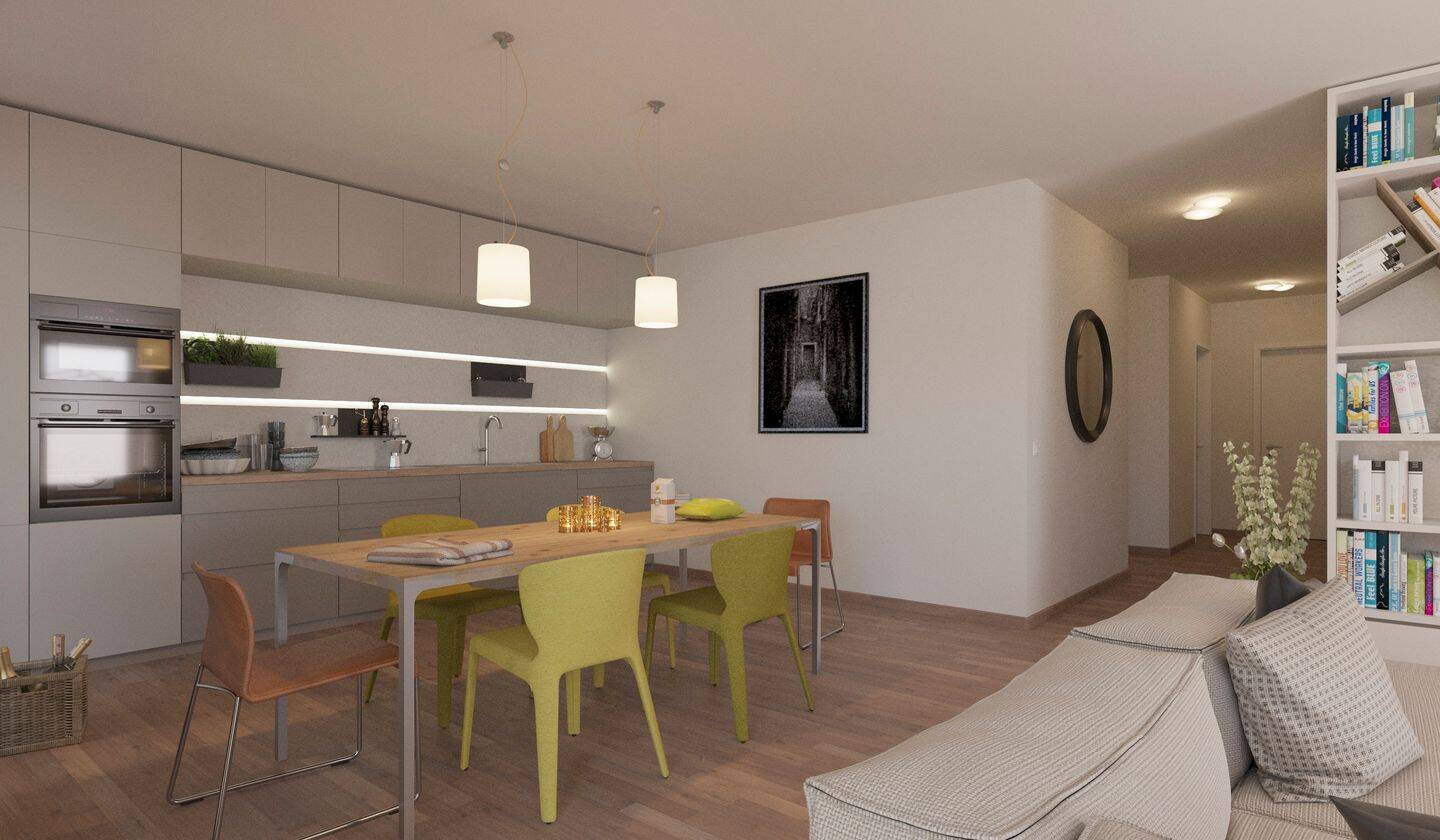 Erstbezugswohnung mit Wahnsinns-Balkon Richtung Park und Tageslichtbad – Leipzig – Vorschaubild 2