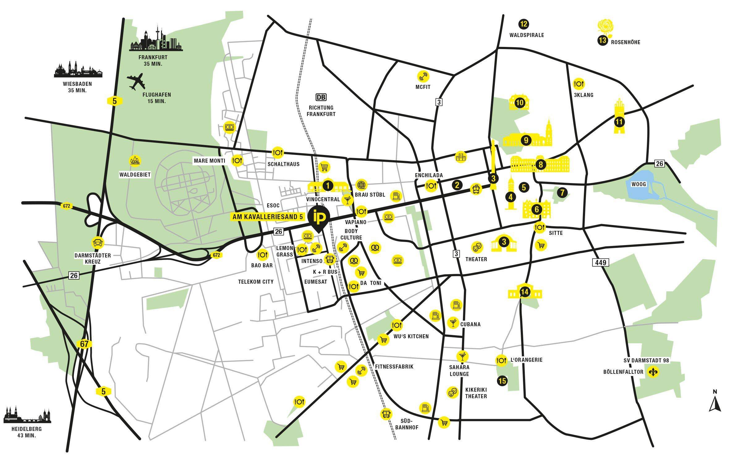 Studio Apartment im Zentrum von Darmstadt – Darmstadt – Vorschaubild 8