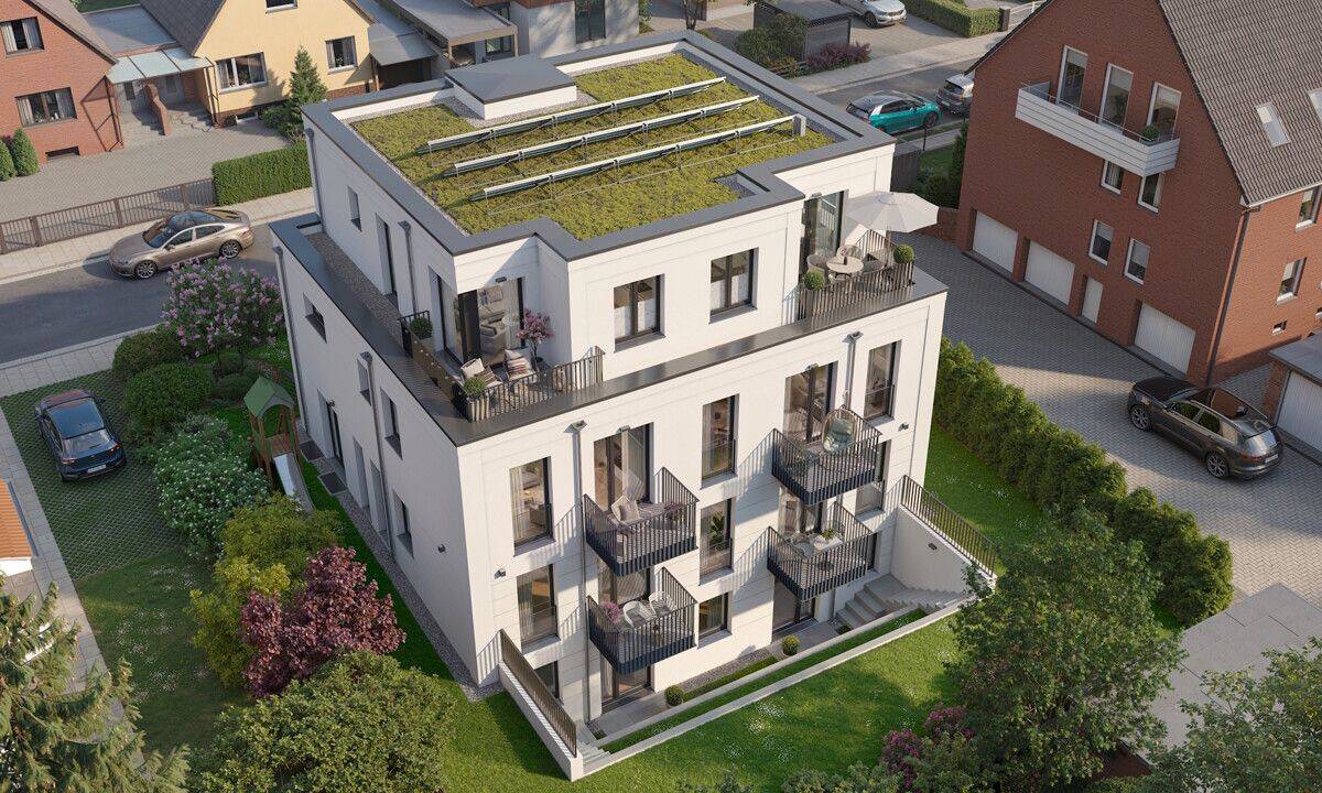 NEU: Stilvolles 1-Zimmer-Neubau-Penthouse mit kleiner Dachterrasse & Aufzug in Hamburg-Niendorf – 22459 Hamburg – Bild 1 von 7