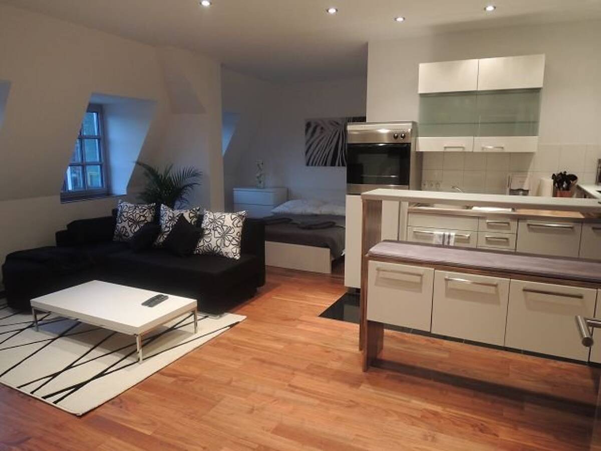 Möbliertes 1-Zimmer-Appartment mit Geothermieheizung in der Nähe der Fußgängerzone – 90762 Fürth – Bild 1 von 9