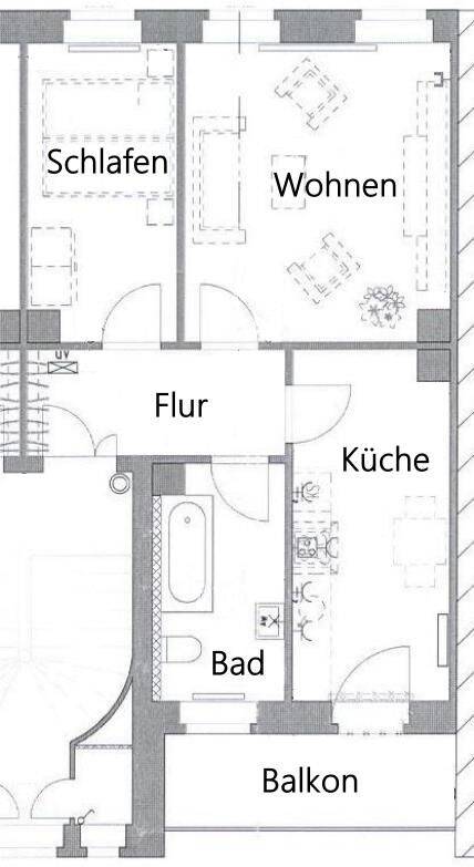 ** 2-Zimmer-Whg. mit Balkon und Tageslichtbad ** – Leipzig – Vorschaubild 2