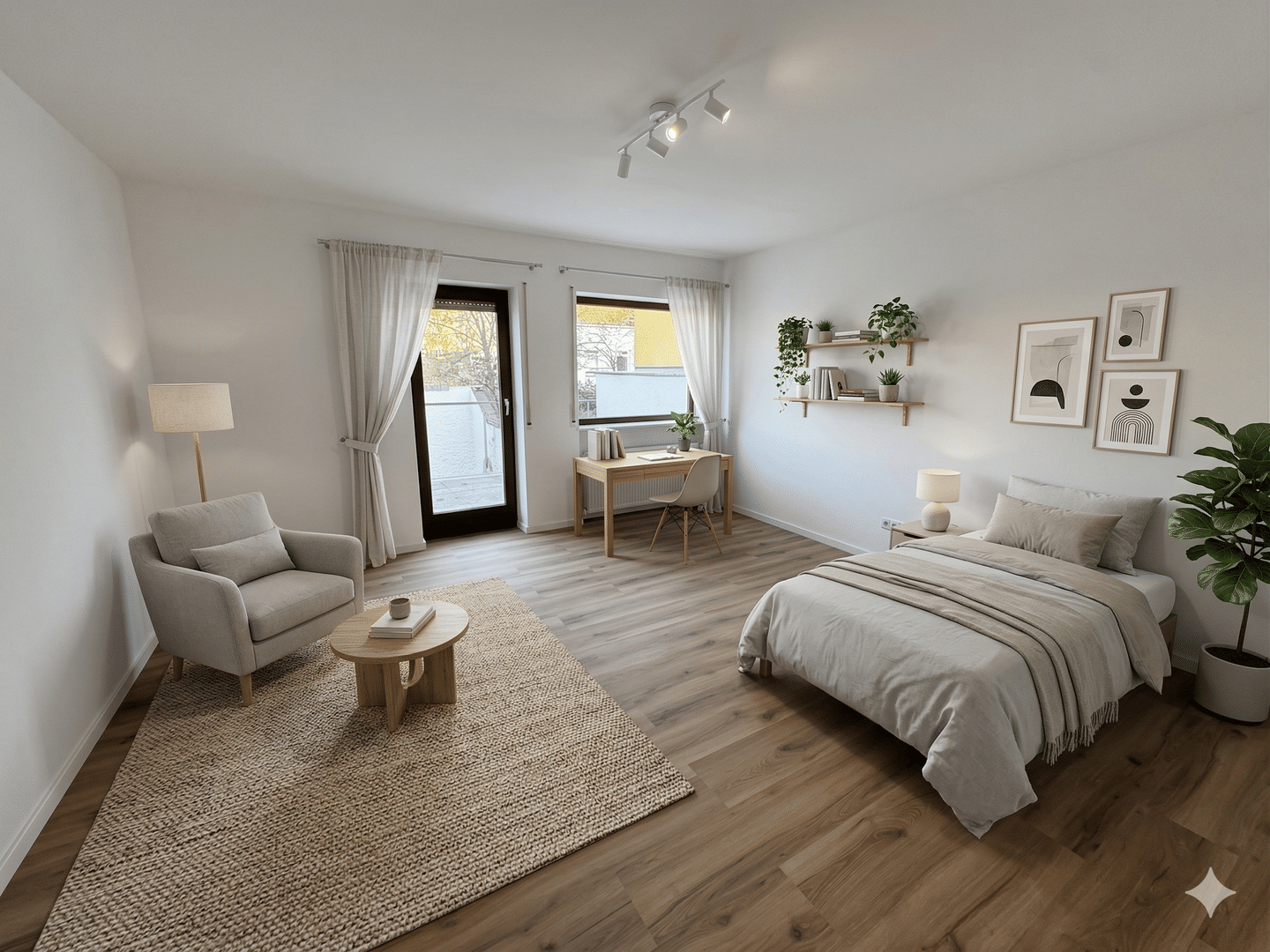 Ruhiges, modernes City-Apartment - Erstbezug nach Renovierung mitten in Erlangen – Erlangen – Vorschaubild 3