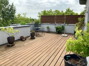 Genießen Sie Ihre Dachterrasse mit tollem Blick über Halle