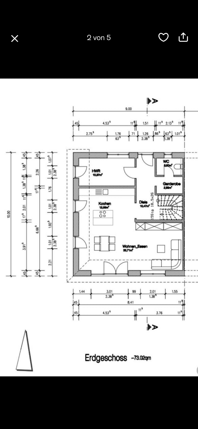 Haushälfte mit Carport & Garten – ca. 121 m² Wohnfläche – Bredstedt – Vorschaubild 5