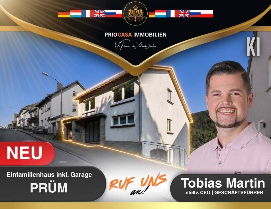 ++ PRÜM | EFH mit Entwicklungspotenzial | Vermietet | Terrasse | malerisches Hanggrundstück ++