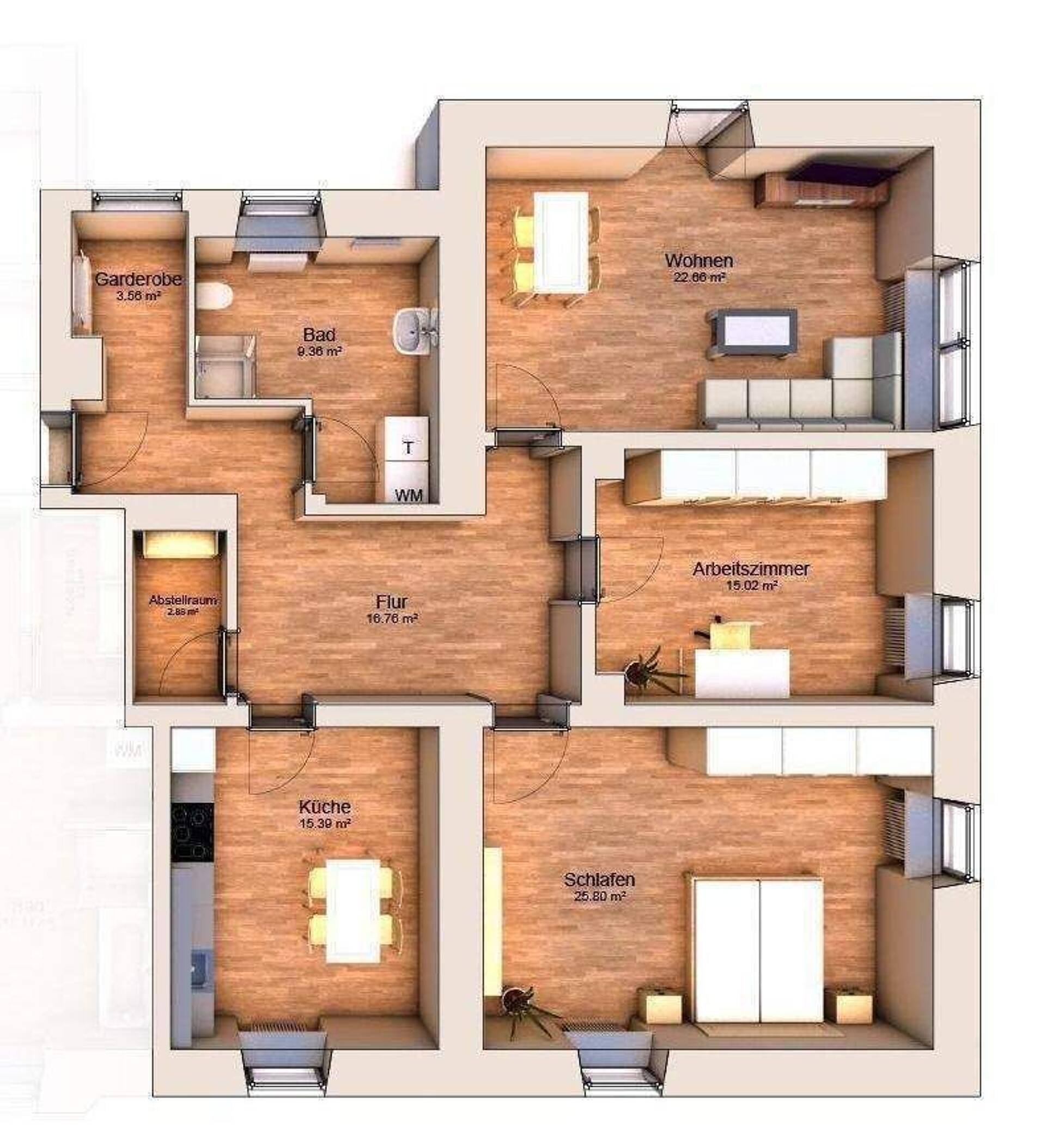 Erdgeschosswohnung in 97688 Bad Kissingen mit 113 m² kaufen