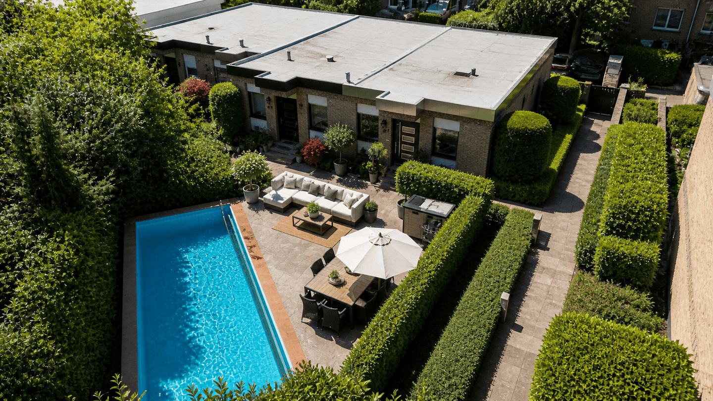 kleines Reihenmittelhaus auf Erbpacht mit Südlage & Gemeinschafts-Pool direkt an der Ruhr – Mülheim an der Ruhr – Vorschaubild 7