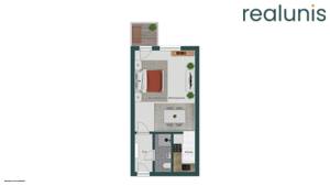 Zentrales Appartement in der Kaiserallee - nur bei realunis – 76185 Karlsruhe – Vorschaubild 2