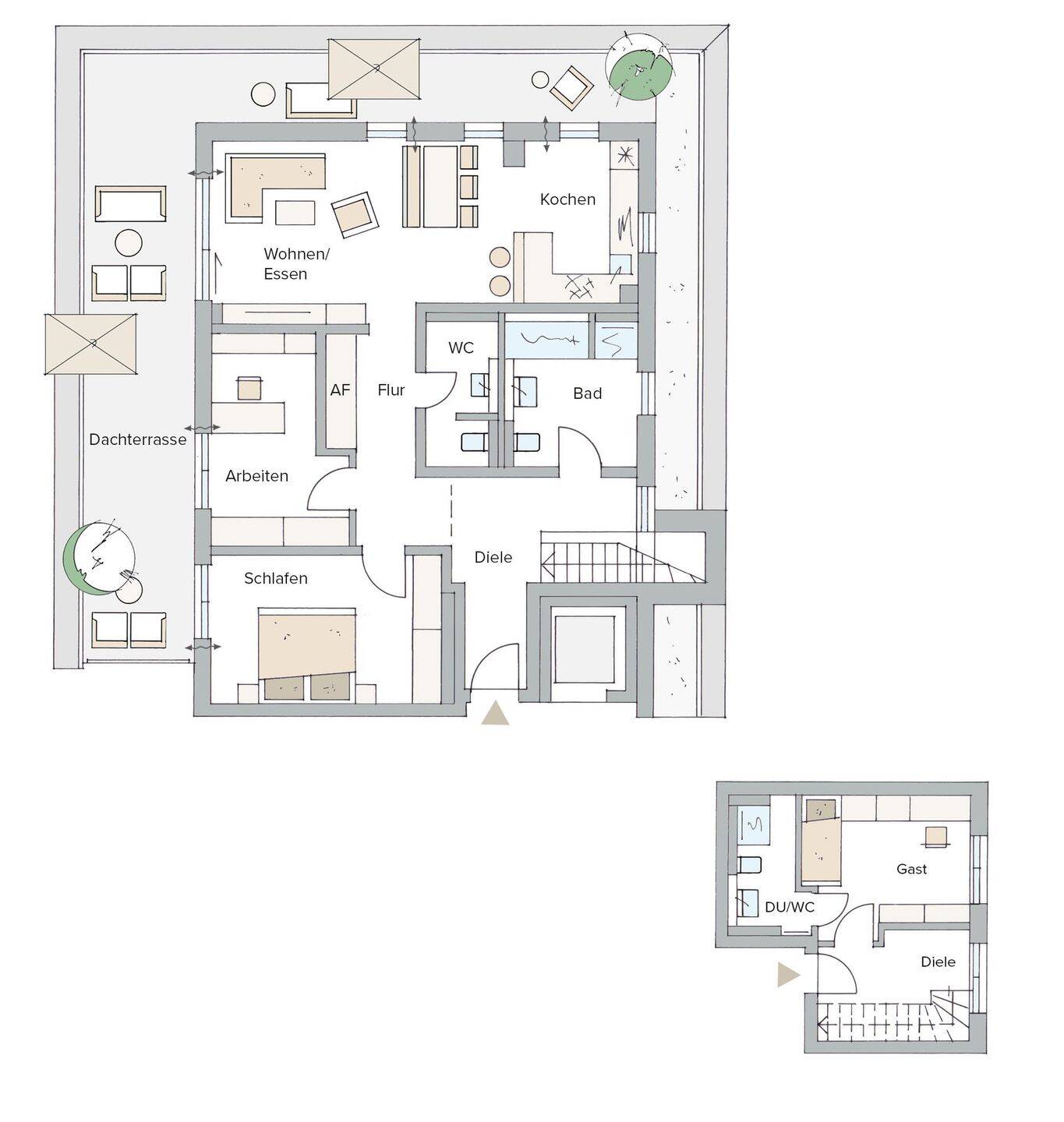 Penthouse in Erlenstegen: Zwei Ebenen, Dachterrasse, echtes Premium Wohngefühl – Nürnberg – Vorschaubild 4