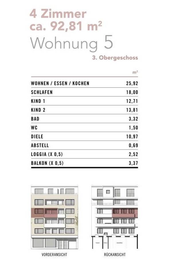 Etagenwohnung in 50931 Köln mit 92,81 m² kaufen