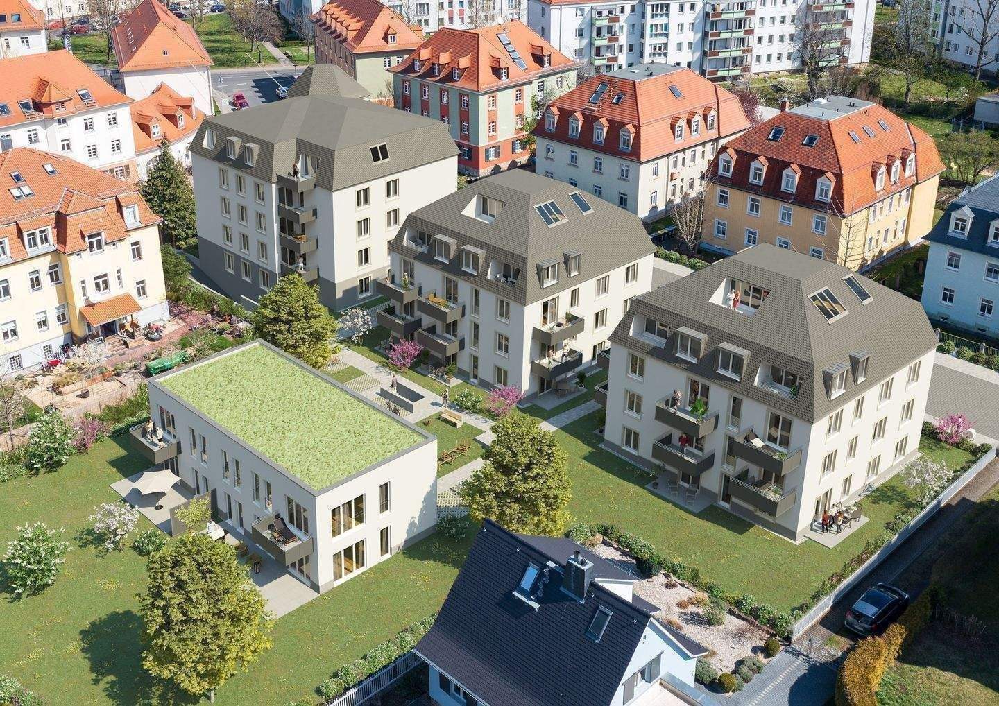 (WE 29) ERSTBEZUG Klassische 1-Raum-Wohnung in gehobenem Ambiente & energetischer Holzbauweise – Dresden – Vorschaubild 3