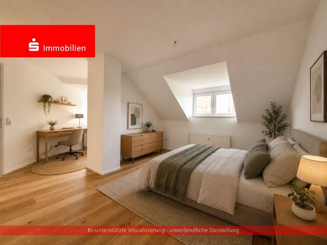 Lichtdurchflutete Dachgeschosswohnung mit hochwertiger Modernisierung und flexiblem Grundriss