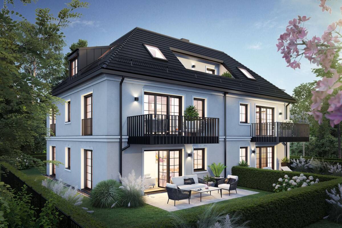 Lichtdurchflutete 3-Zimmer-Wohnung mit Balkon und Terrasse – 81825 München – Bild 1 von 5