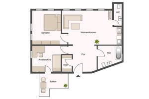 Leubnitz-Neuostra: Balkon + TG + EBK mgl.* – 1217 Dresden – Vorschaubild 2