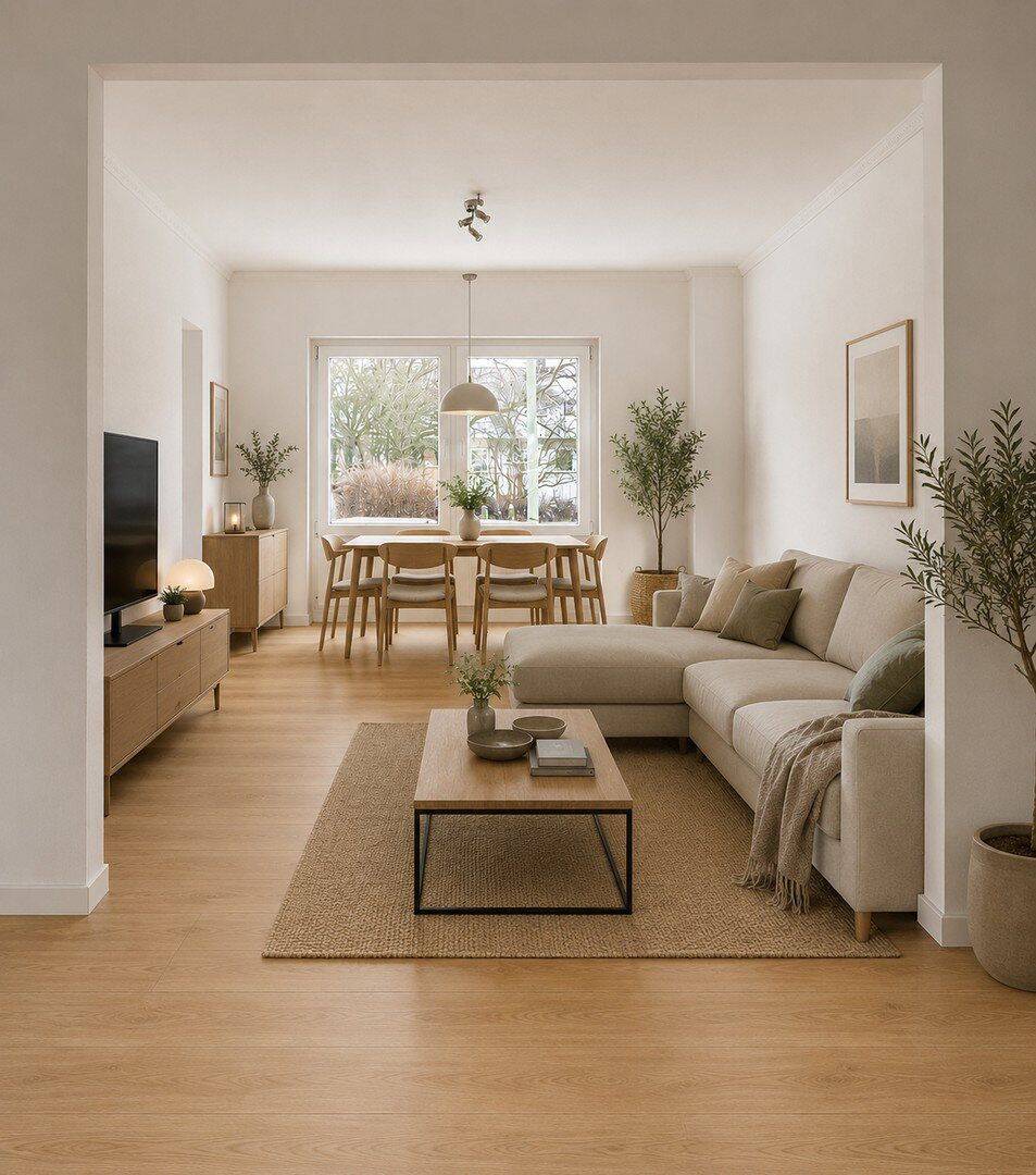 146 m² Wohnkomfort | Frisch renoviert | Garten | Balkon | 8 Zimmer - provisionsfrei
