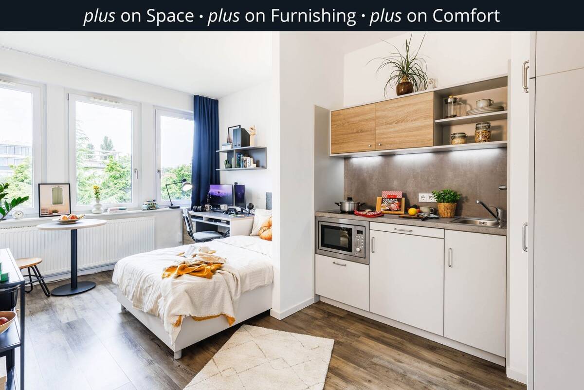 THE FIZZ plus Darmstadt - Vollmöblierte & Ausgestattete Apartments für Studierende – 64295 Darmstadt – Bild 1 von 9