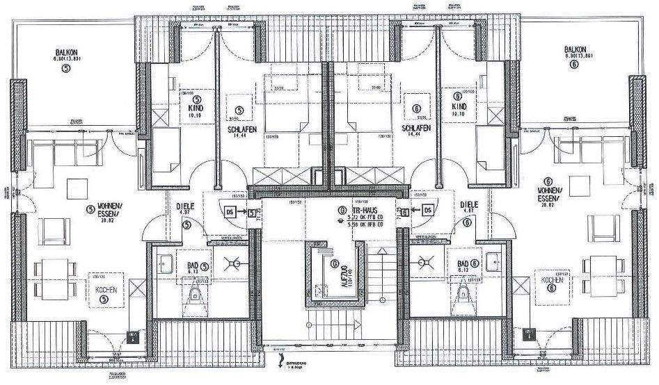 Bereits im Rohbau erstellte Neubau Dachgeschoss ETW in Bielefeld Mitte - in Nähe der Stauteiche – Bielefeld – Vorschaubild 4