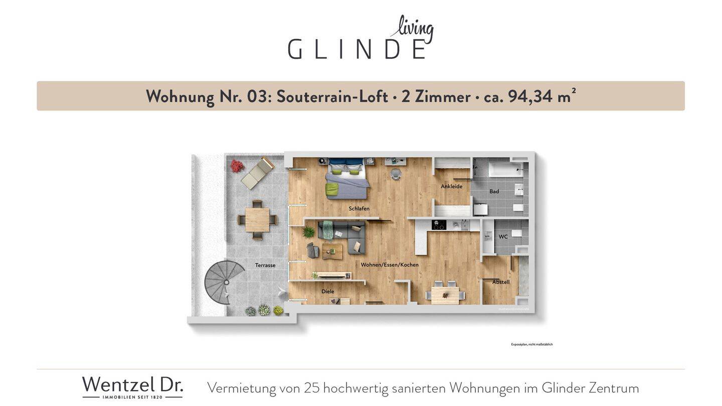 Ihr neues Zuhause in Glinde - 2-Zimmer-Wohnung - Wentzel Dr.