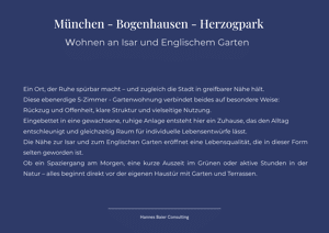 5 Zimmer - Garten- Wohnung Herzogpark München – 81925 München – Vorschaubild 2