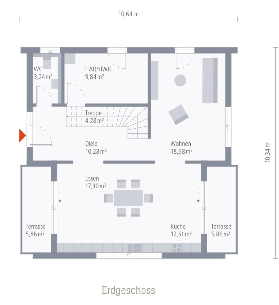 Haus im schönen Design zum wohnen und Wohl fühlen ! Preis bereits mit einem Grundstück ! – Strausberg – Vorschaubild 2
