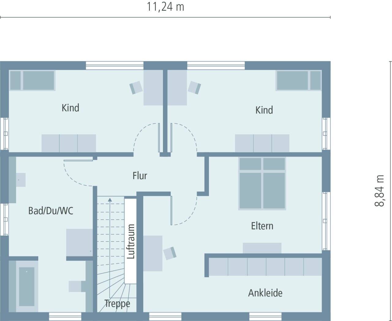 Ein­fa­mi­li­en­haus mit versetztem Pultdach – Nürnberg – Vorschaubild 8