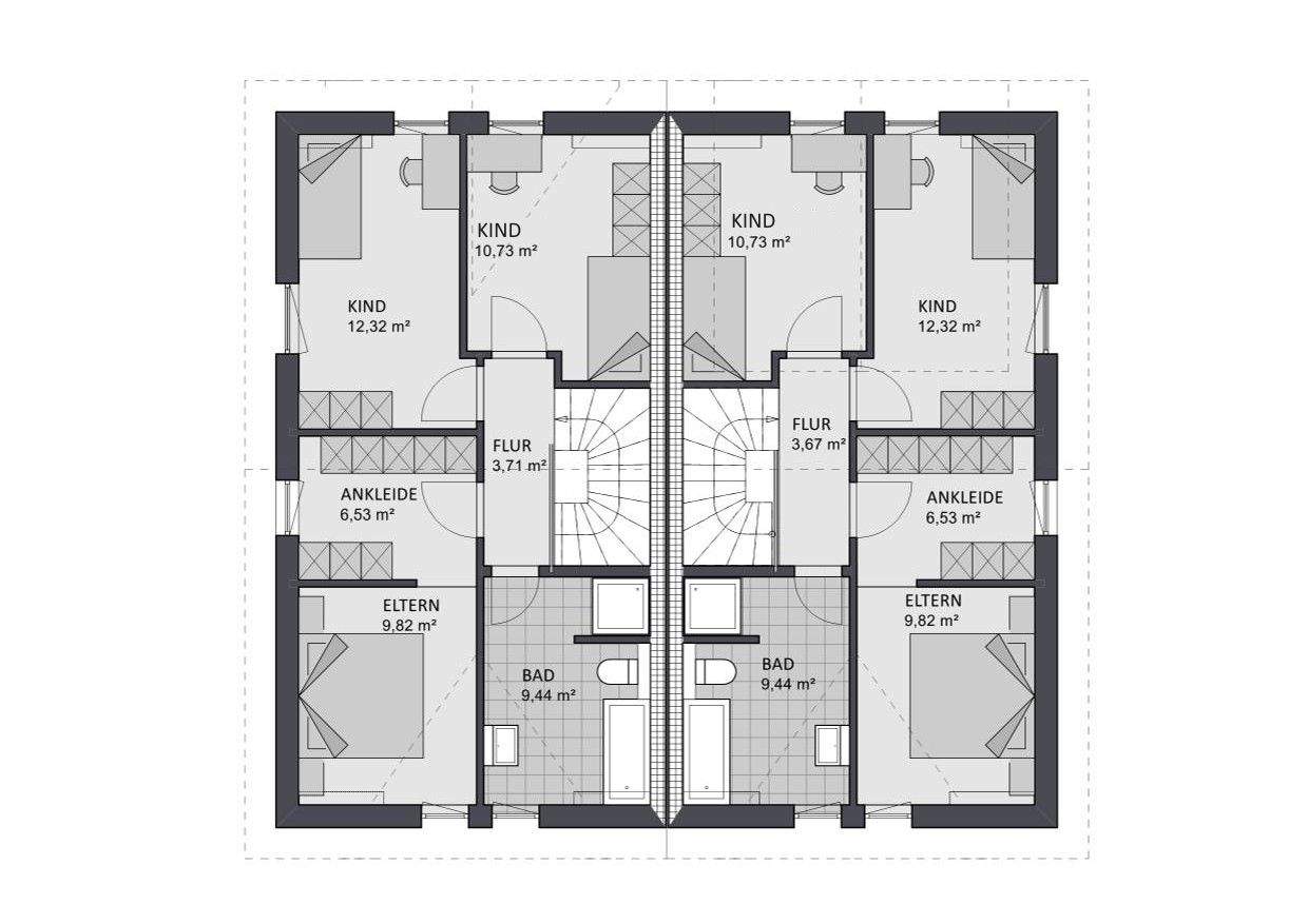 Lichte und transparente Architektur, projektierte DHH in der Berghofer Mark – Dortmund – Vorschaubild 4