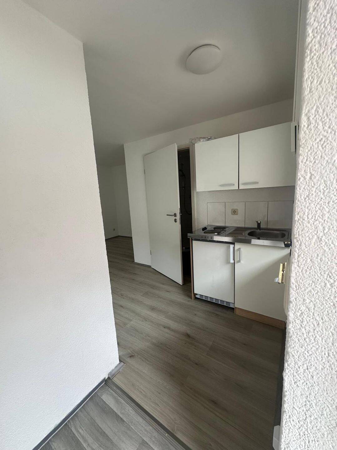 lichtdurchflutetes 1-Zimmerapartment mit EBK und grauen Laminat – Erfurt – Vorschaubild 4