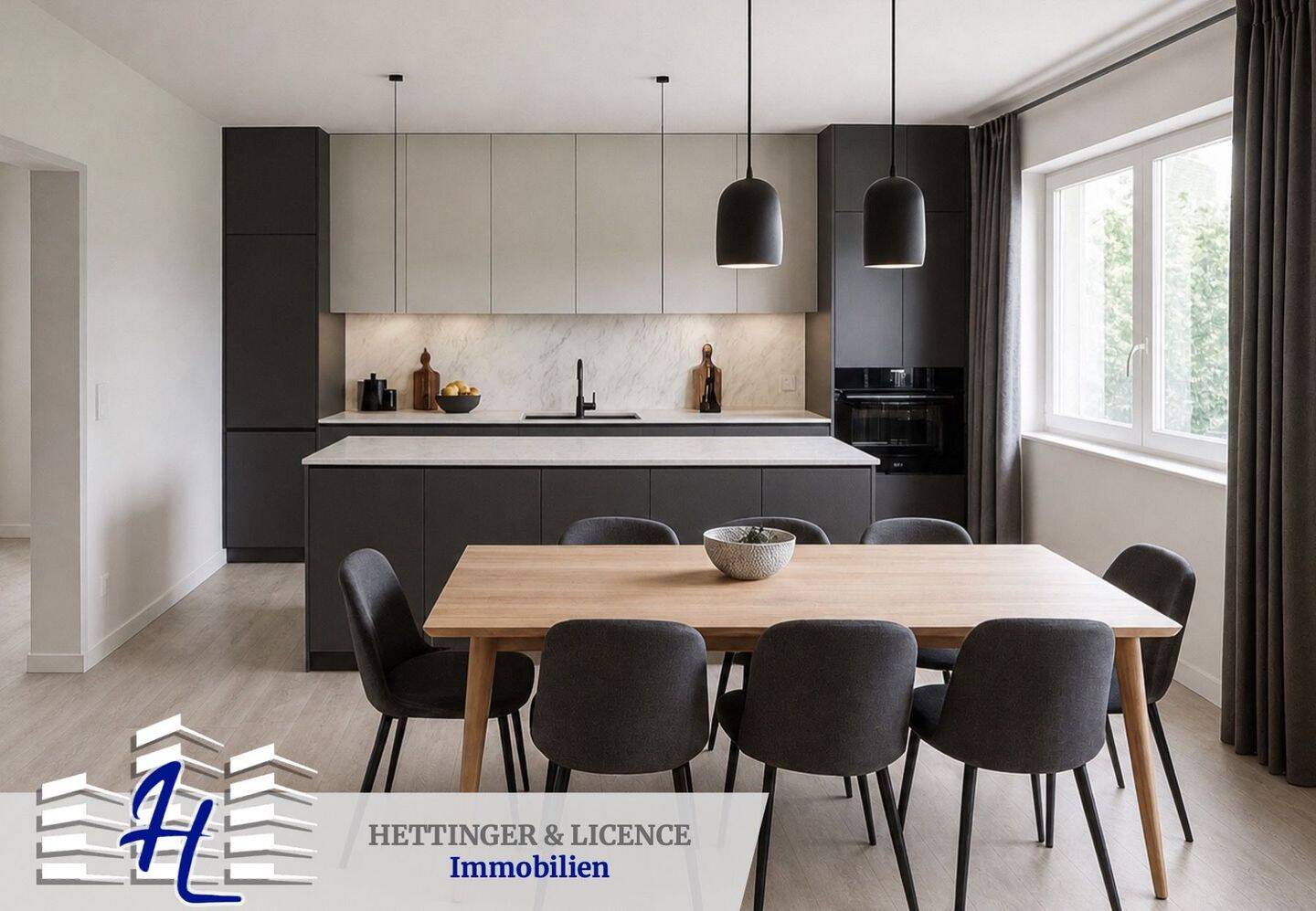 Modern wohnen mit Terrasse und Garten: hochwertig sanierte Erdgeschosswohnung mit großer Wohnküche