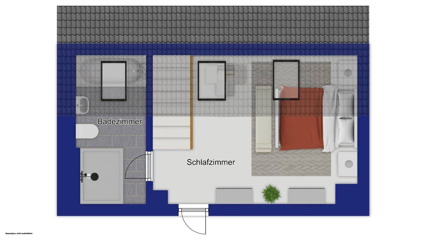 !!! Vermietete 2-Zimmer-Maisonette-Wohnung mit 4,6 % Rendite im Herzen der Südstadt von Fürth inklusive TG !!! – Fürth – Vorschaubild 7