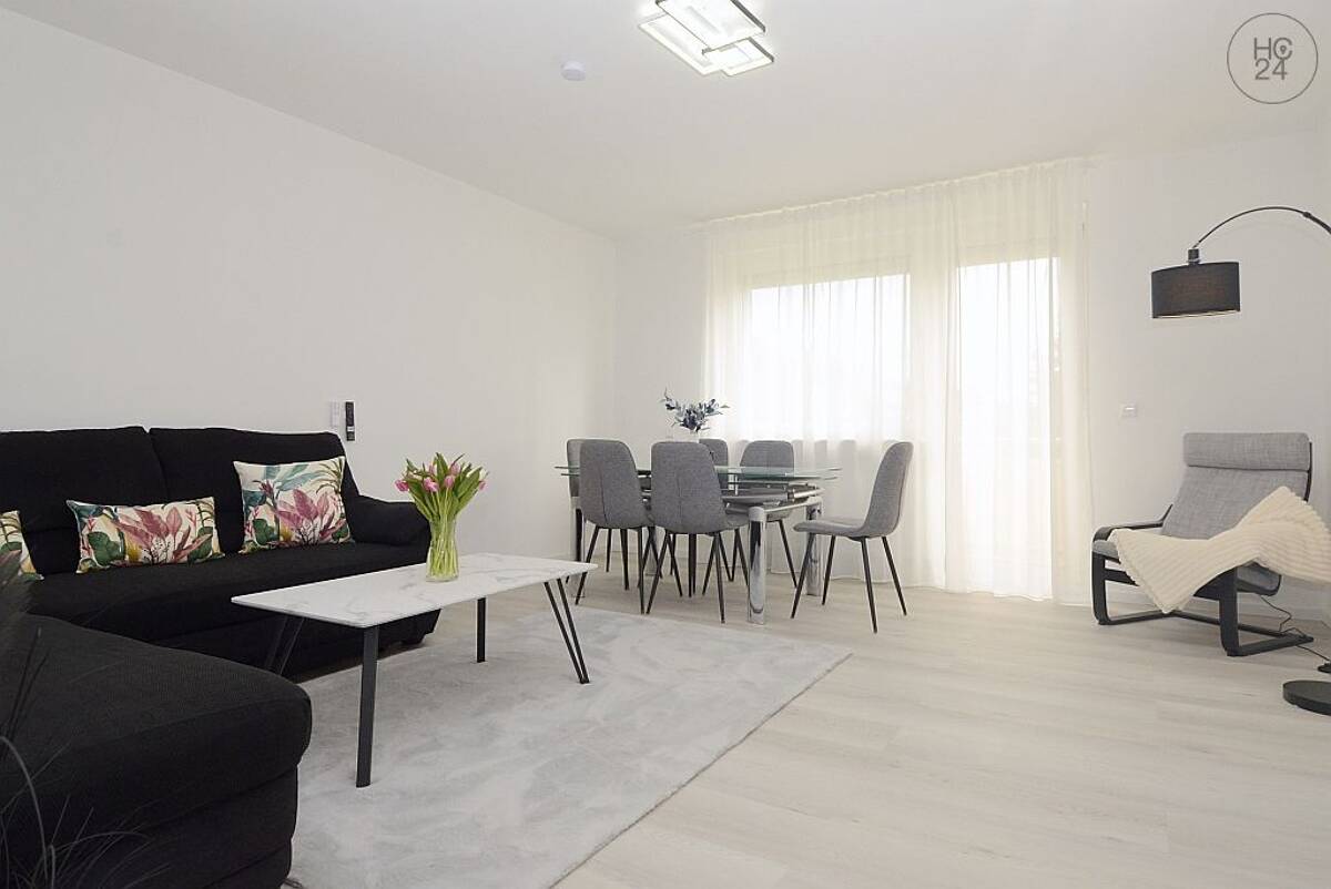 Schicke möblierte 3-Zimmer Wohnung mit Balkon und Internet in Wiesbaden Südost – 65189 Wiesbaden – Bild 1 von 9