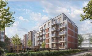 City Apartment im modernen Neubau mit 2 Balkonen und Einbauküche