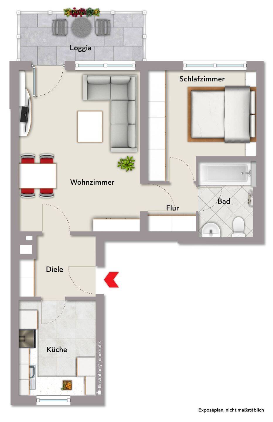 Bezugsfrei - ideal für Eigennutzer oder Kapitalanleger *1849 R 2ZKB in Bielefeld – Bielefeld – Vorschaubild 8