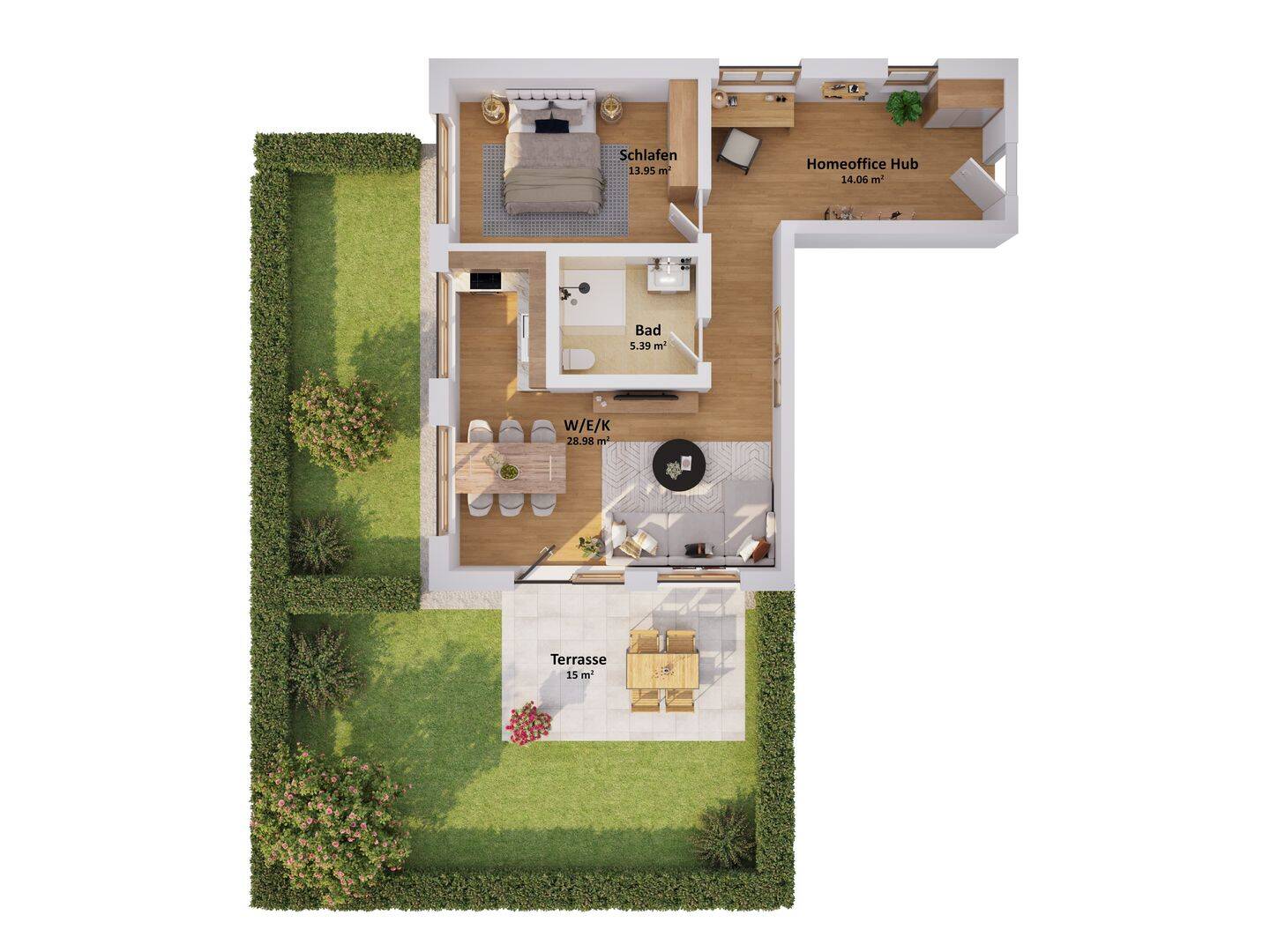 Attraktive Neubau-Wohnung in Moosach: Elegante 2-Zimmer-Einheit mit Garten – München – Vorschaubild 5