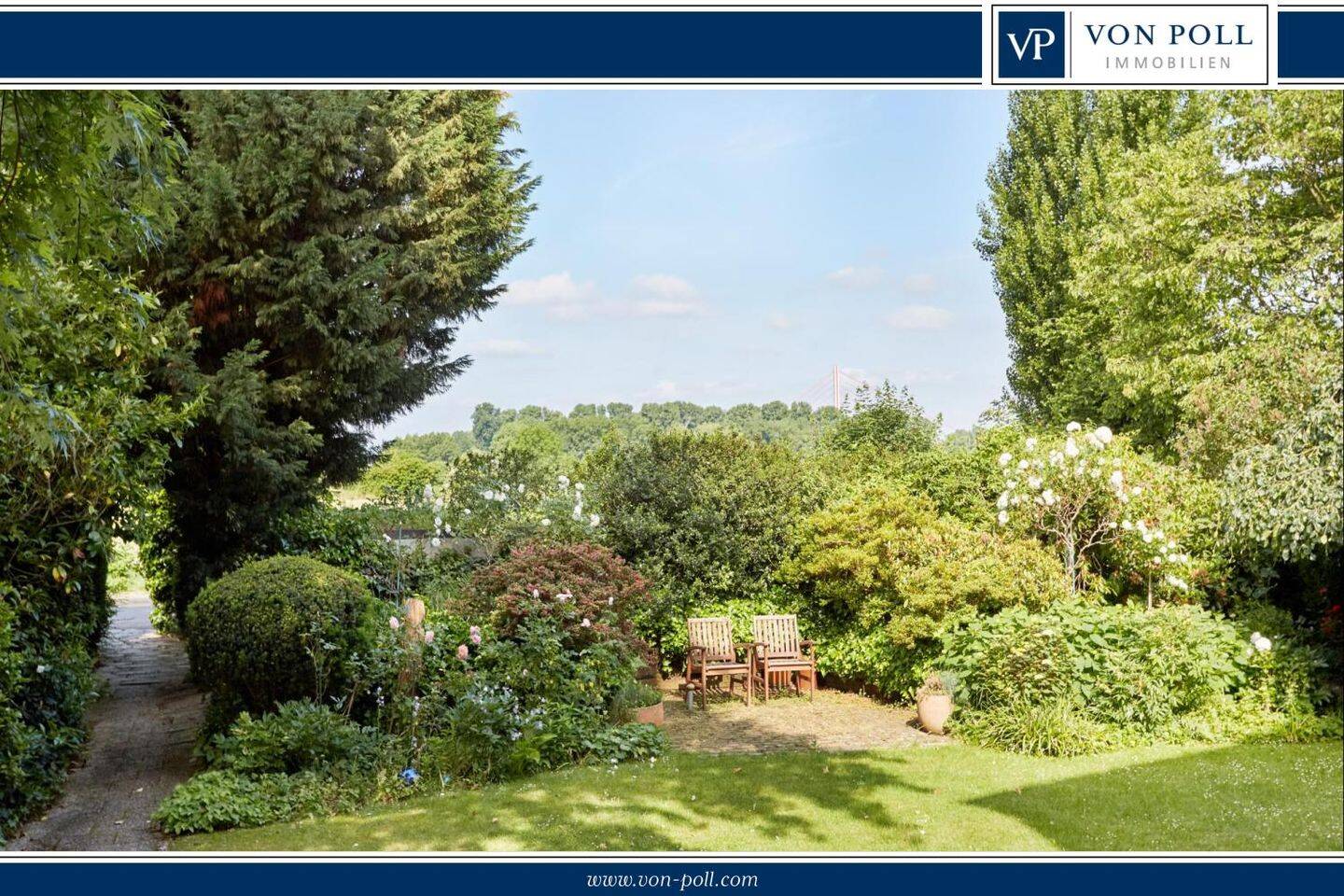 Einzigartiges Maisonette-Erlebnis mit Rheinblick, Garten und Balkonvielfalt