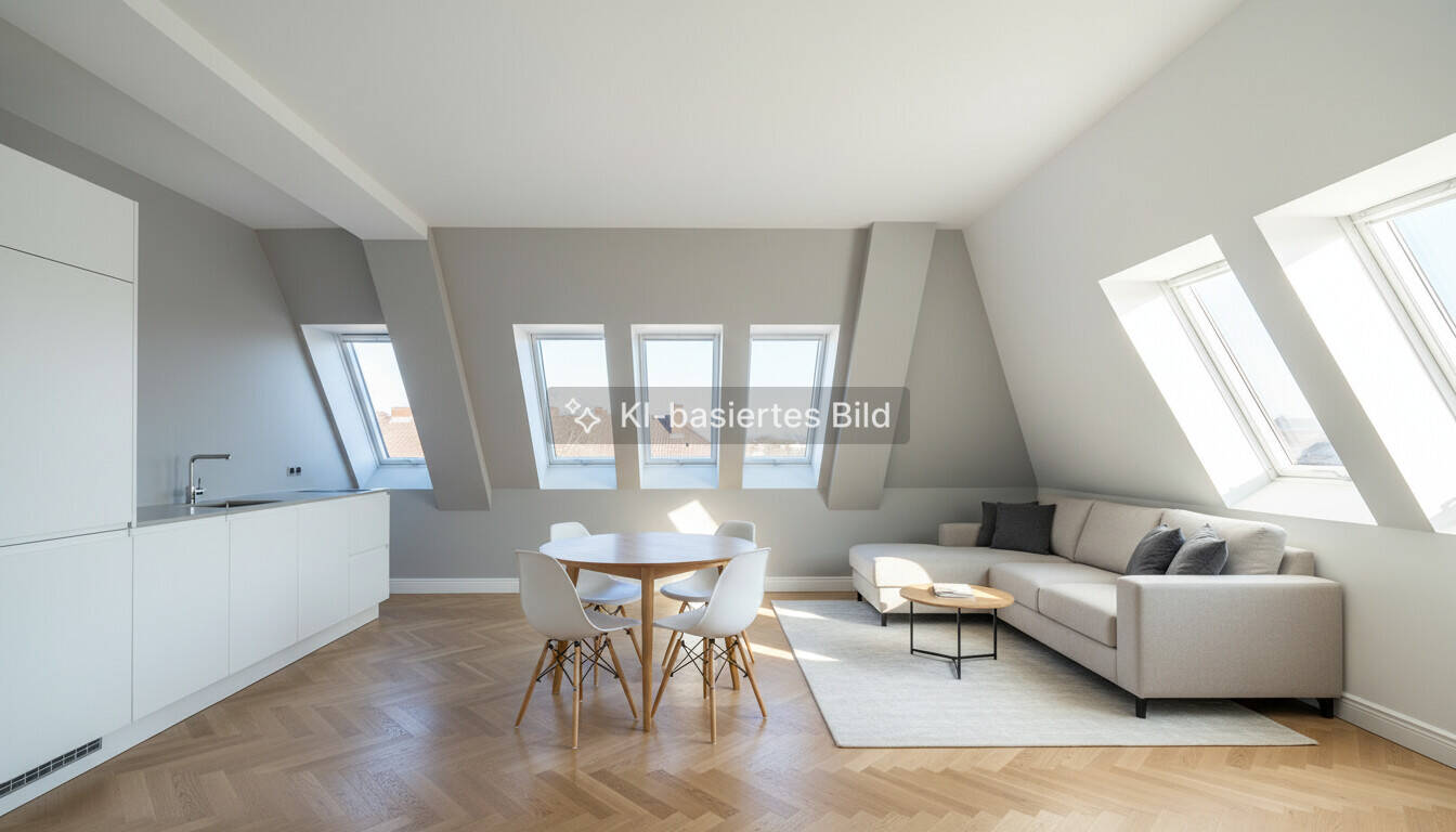Dachgeschosswohnung mit großzügiger Sonnenterrasse im Innenausbau - Wohnen über den Dächern Berlins – Berlin – Vorschaubild 3