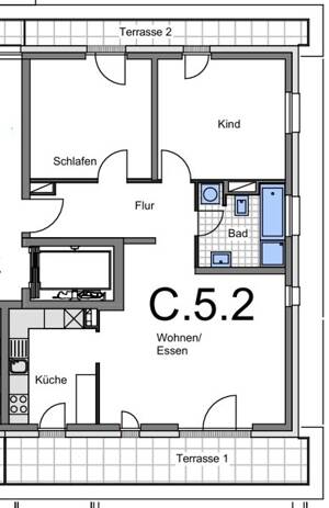 Traumhafte 3-Zi.-Penthousewohnung mit moderner Ausstattung – 64295 Darmstadt – Vorschaubild 3