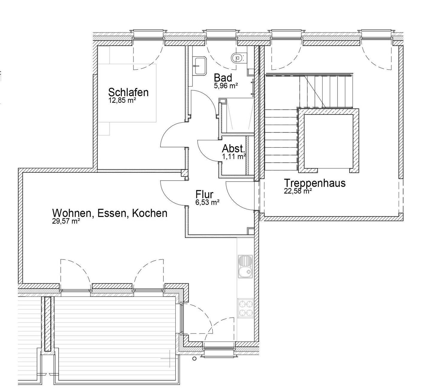 Schöne Wohnung mit großem Süd-Balkon in sehr guter Lage – Hamm – Vorschaubild 3