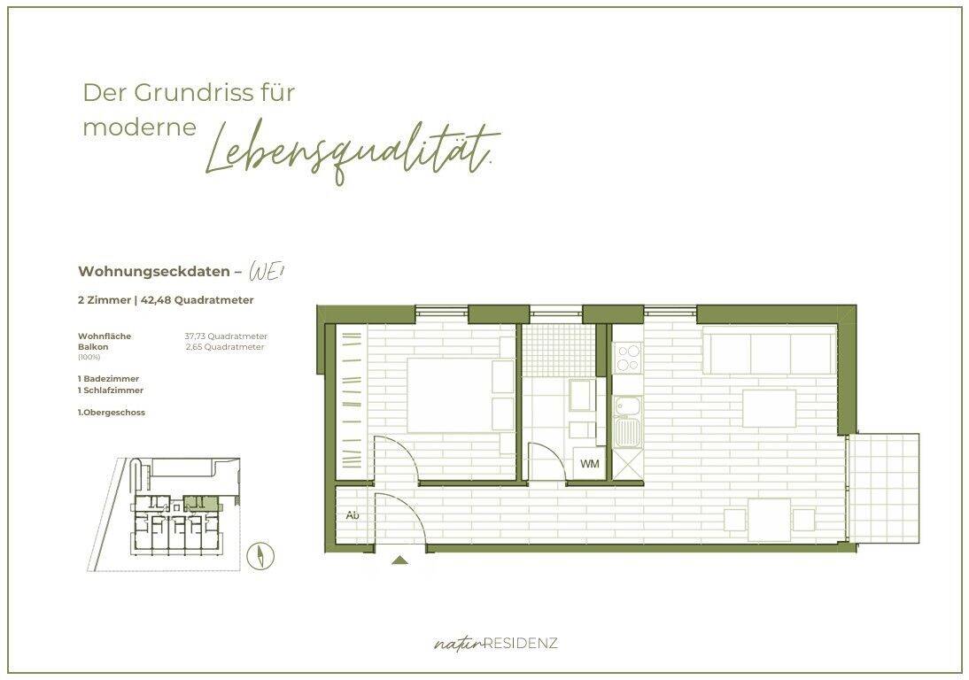 STEGLITZ: WOHNEN im GRÜNEN: ERSTBEZUG im LUXUS Neubau: QNG und KFW: 2-Zi-Whg im 1. OG mit 40 m² – Berlin – Vorschaubild 9