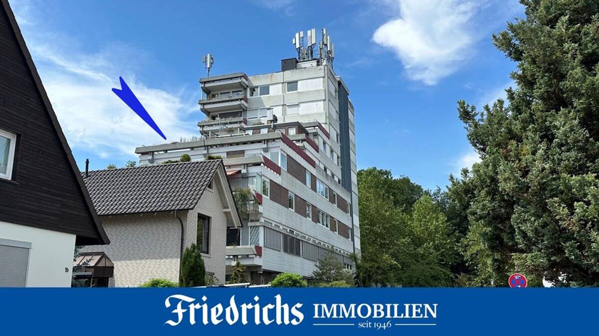 Gepflegte 2-ZKB-Eigentumswohnung mit Dachterrasse in attraktiver Lage von Oldenburg - Eversten Holz – 26122 Oldenburg – Bild 1 von 9