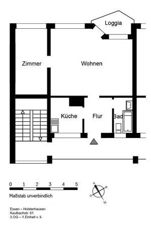 *** Modernisierte 2-Zi-Wohnung mit Loggia in zentraler Lage von Holsterhausen *** – 45147 Essen – Vorschaubild 8