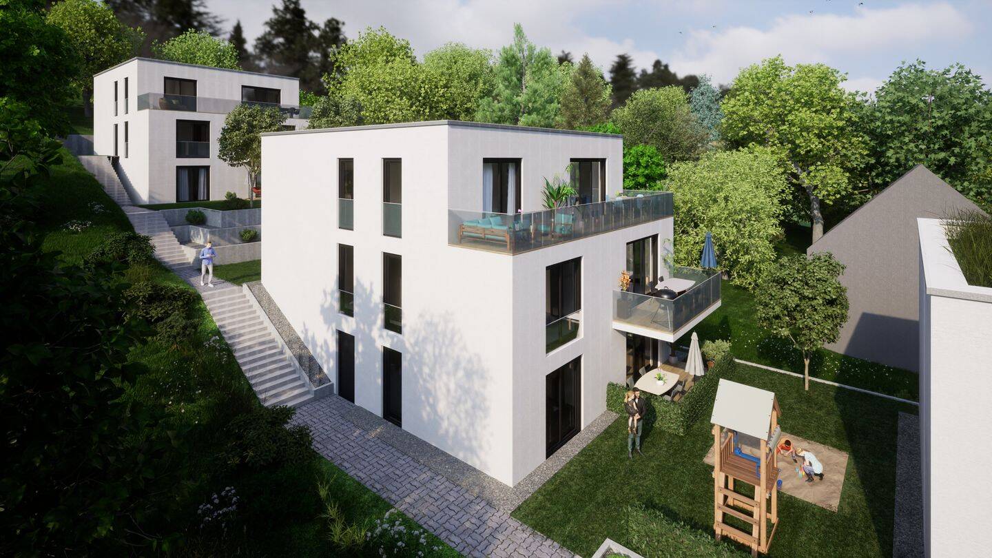 Exklusive 2 Zimmer, Neubau ETW in Würzburg, 54,04 qm, provisionsfrei mit privatem Garten – Würzburg – Vorschaubild 2