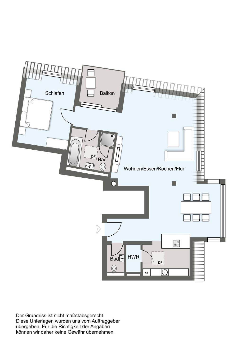 BLOSSOM - moderner, stadtnaher Neubau, 2-Zimmer-Wohnung mit Balkon – Leipzig – Vorschaubild 8