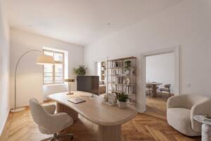 Elegantes Wohnen im denkmalgeschützten Altbau: Großzügige 4-Zimmer-Wohnung mit Balkon – 80469 München – Vorschaubild 3