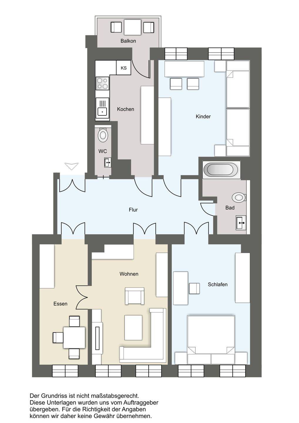 Attraktive Familienwohnung: Vermietete Altbaueinheit mit Balkon in Leipzig – Leipzig – Vorschaubild 6
