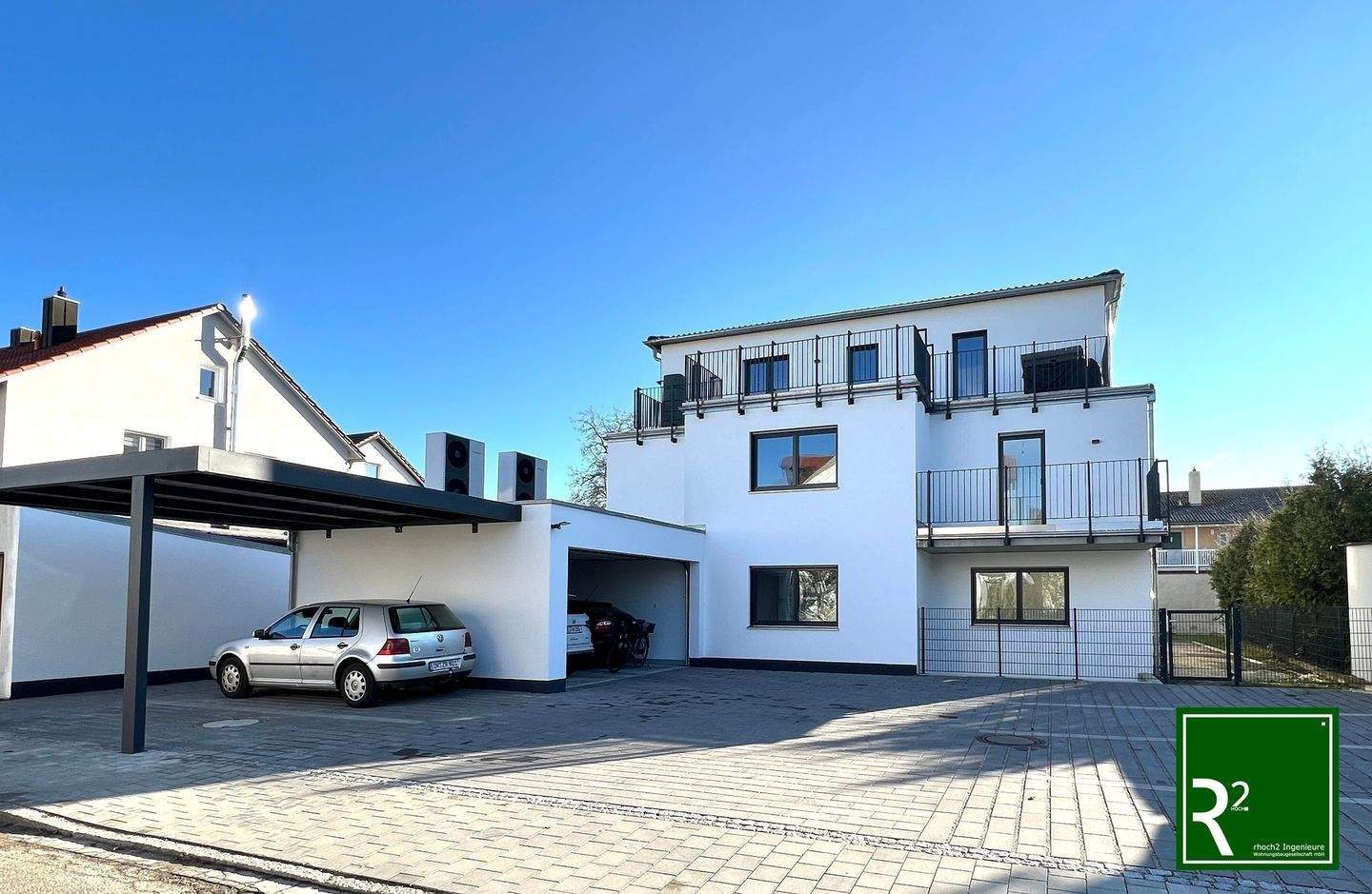 Neubau 4-Zimmer Wohnung im Erdgeschoss mit sonnigem Gartenanteil in energieeffizientem 5 Familienhaus – Ingolstadt – Bild 1 von 9