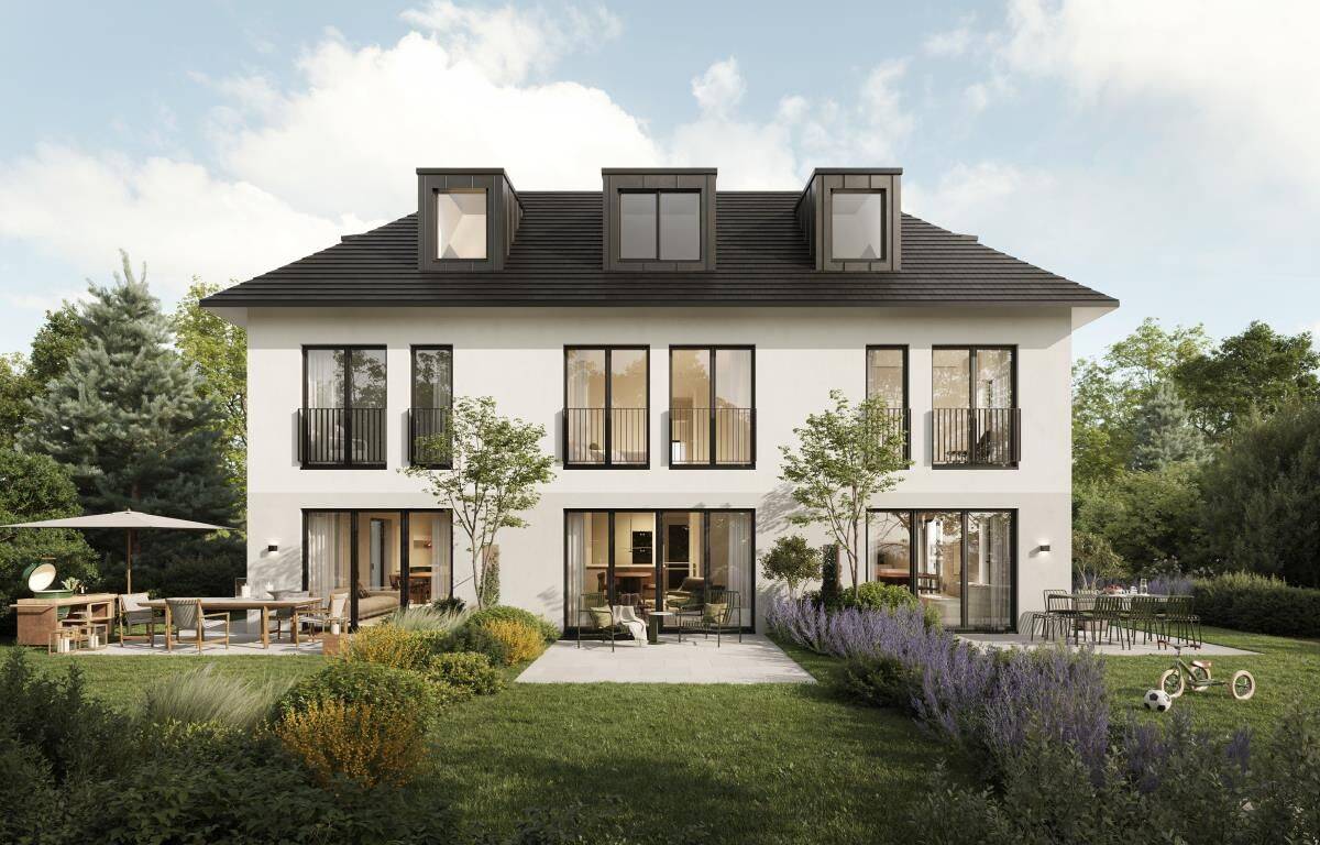 Effizienzhaus 55/KfW 55 | FORMHAUS | Modern, neu, durchdacht. Großes Reihenmittelhaus für Familien. – 81477 München – Bild 1 von 8