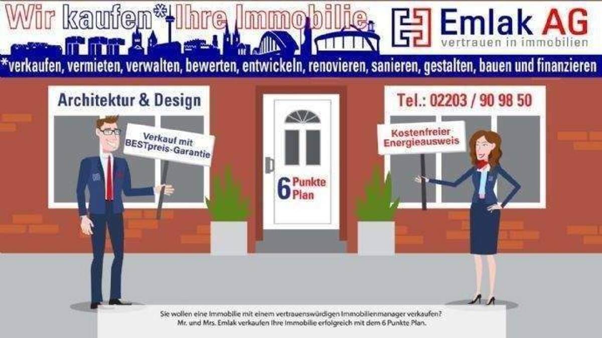 ***TOP-ANGEBOT***2 Zimmer-Wohnung in Porz-Urbach im gepflegten Mehrfamilienhaus*** – 51145 Köln – Bild 1 von 9