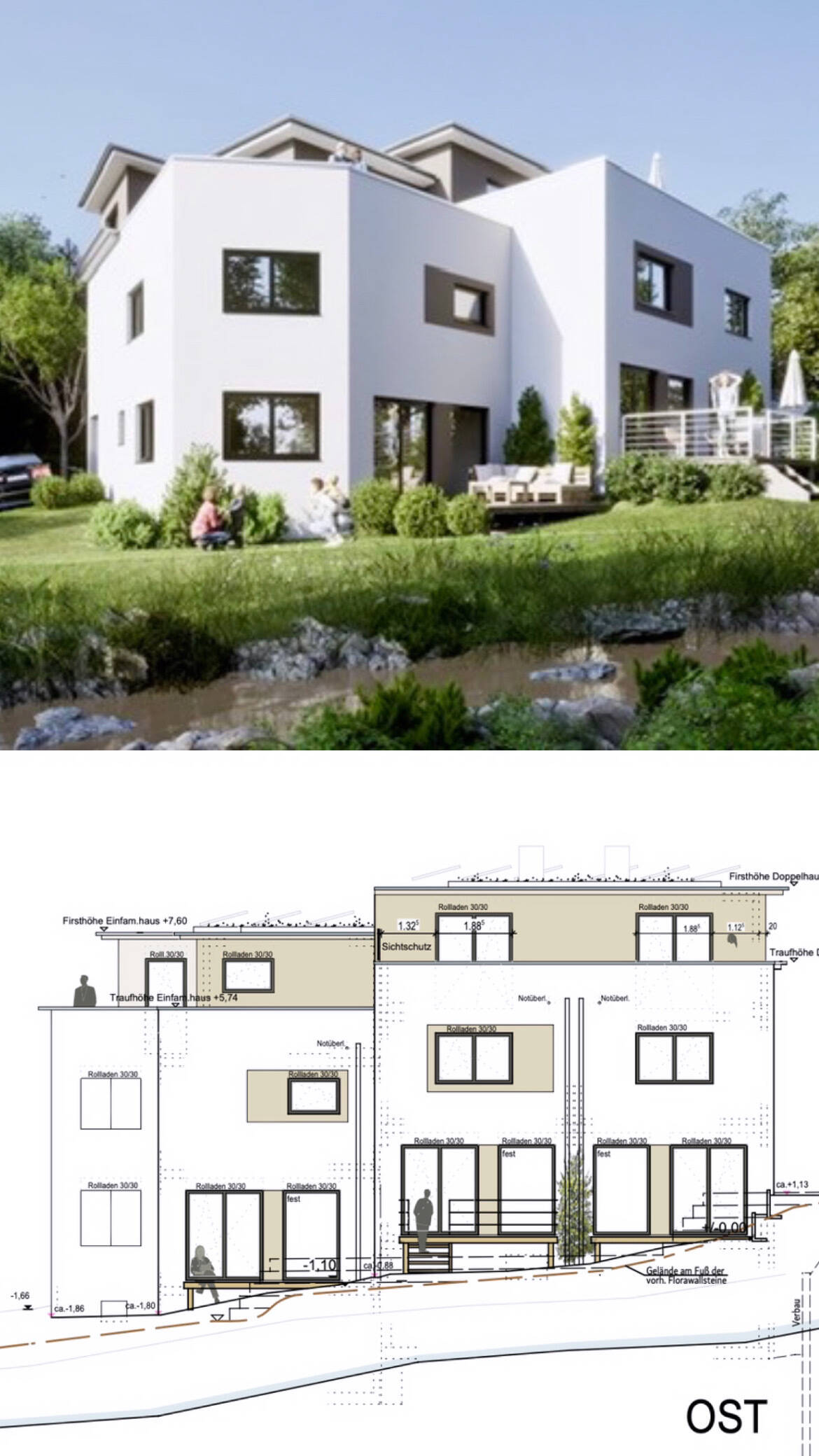 NEUBAU I Reihenmittelhaus mit Weitblick – Dachterrasse & Garten – Gorxheimertal – Vorschaubild 6